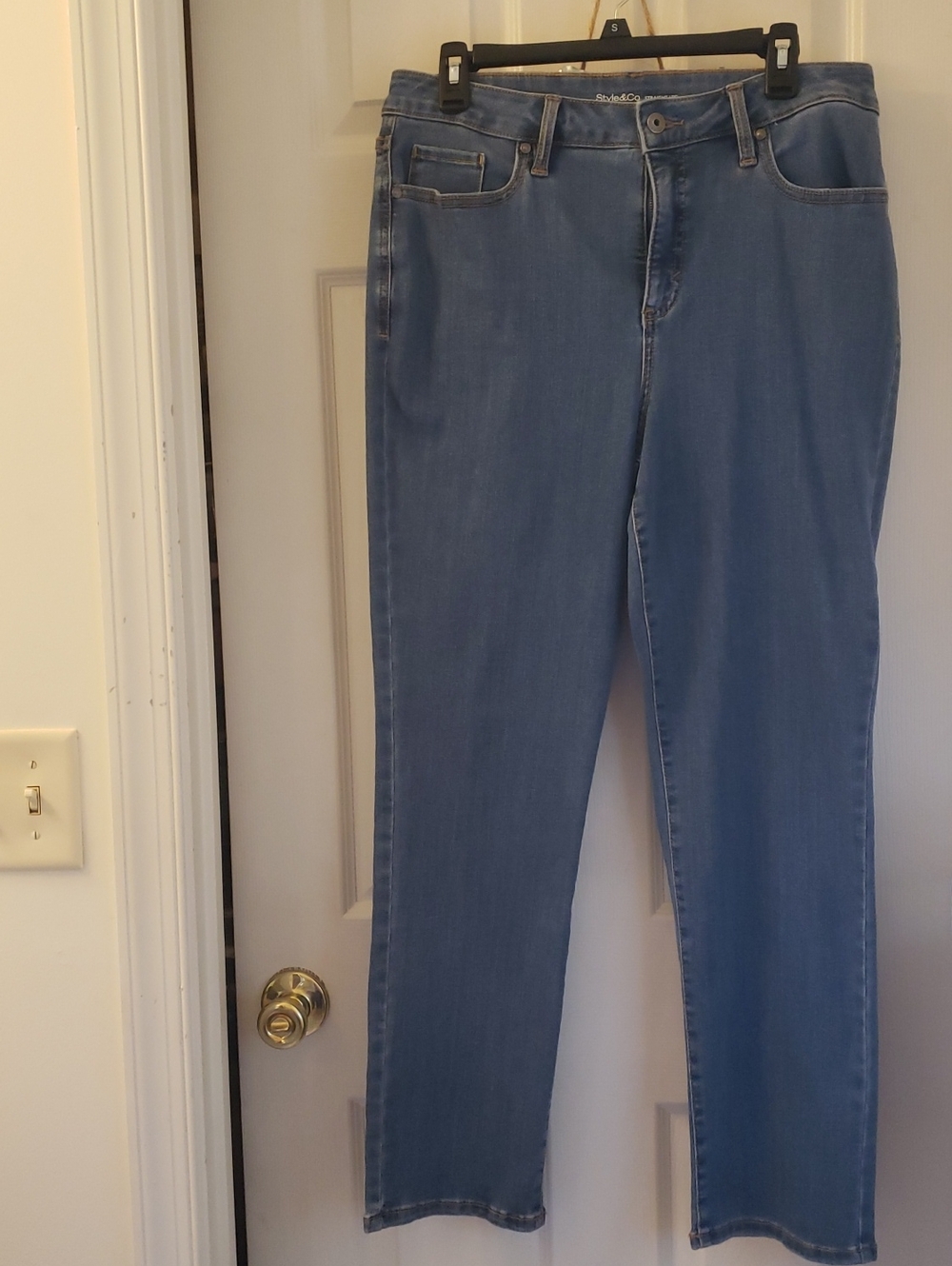 Style & Co. Classic Medium Blue Straight-Leg Jeans